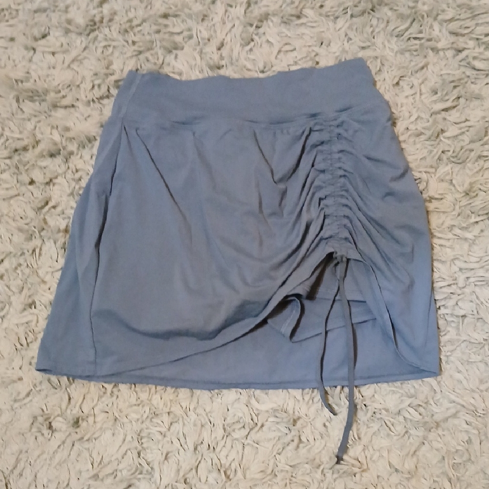 JoyLab Blue Ruched Mini Skirt